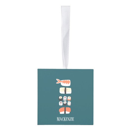 Cute Sushi Custom Name Decoratie (Rechts)