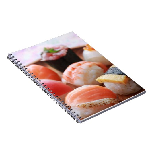 Cute Sushi Harmony – Soft Notebook by SUSHIMI Notitieboek (Rechterzijde)