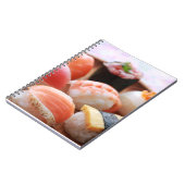 Cute Sushi Harmony – Soft Notebook by SUSHIMI Notitieboek (Linkerzijde)