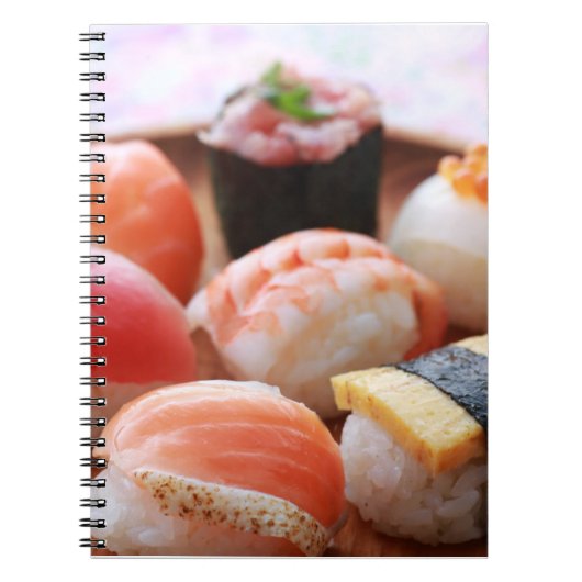 Cute Sushi Harmony – Soft Notebook by SUSHIMI Notitieboek (Voorkant)