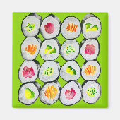 Cute sushi illustratie kunst magneet (Voorkant)