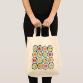 Cute sushi illustratie kunst tote bag (Voorkant (product))