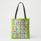 Cute sushi illustratie kunst tote bag (Voorkant)