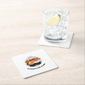 Cute Sushi Japan food minimum Personated Name Kartonnen Onderzetters (Insitu)