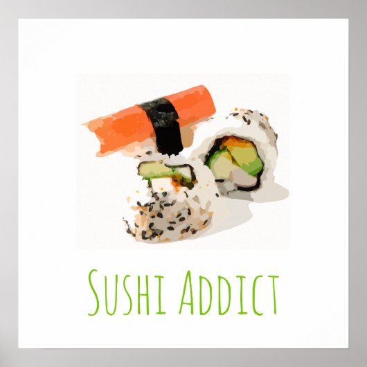 Cute sushi Japans eten Poster (Voorkant)
