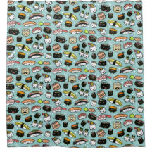 Cute Sushi Karakters Patroon | Kawaii Sushi