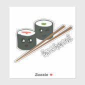 Cute Sushi Kawaii Character Laptop Sticker (Vel)