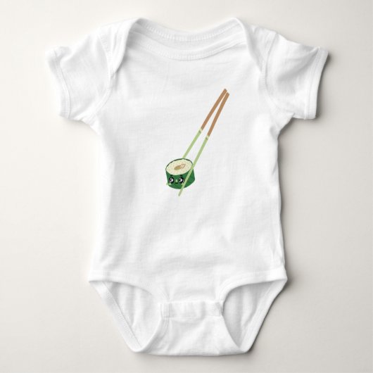 Cute Sushi, kawaii Sushi, Sushi Lovers Baby Bodysu Romper (Voorkant)
