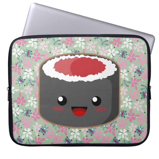 Cute Sushi Laptop Sleeve (Voorkant)