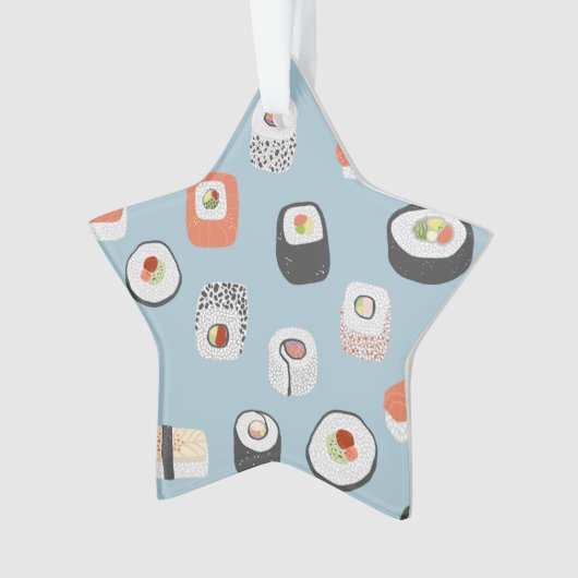 Cute Sushi Nigiri Maki Roll Ornament (voorkant)