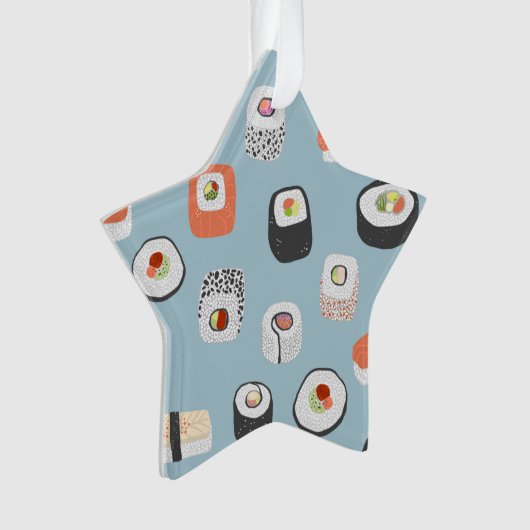 Cute Sushi Nigiri Maki Roll Ornament (voorkant)