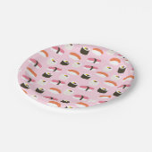 Cute Sushi Paper Borden Papieren Bordje (Gekanteld)