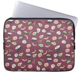 Cute Sushi patroon Laptop Sleeve