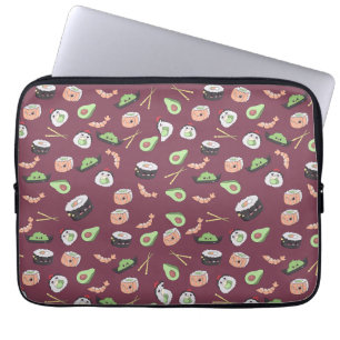 Cute Sushi patroon Laptop Sleeve
