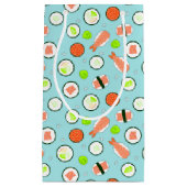 Cute Sushi Pattern Blue Klein Cadeauzakje (Voorkant)