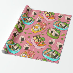 Cute Sushi Pattern Cadeaupapier