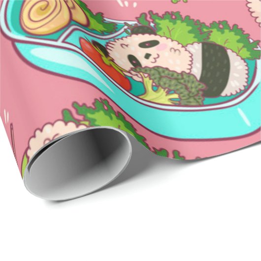 Cute Sushi Pattern Cadeaupapier (Rol Hoek)