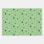 Cute Sushi Pattern | Japans voorbeeld van voedsel Inpakpapier Vel (Voorkant)