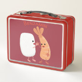 Cute sushi rice prawn Vrienden cartoon (Achterkant)