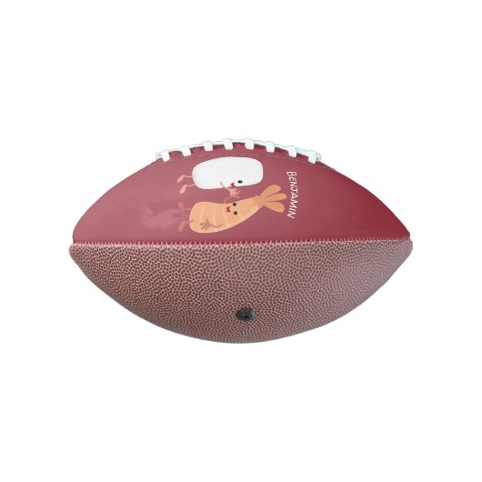 Cute sushi rice prawn Vrienden cartoon American Football (Gedraaid 270)