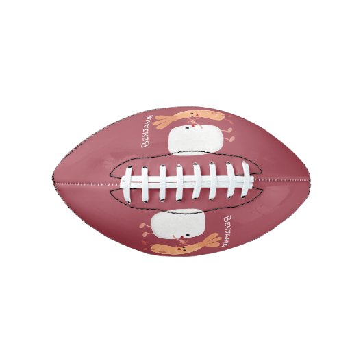 Cute sushi rice prawn Vrienden cartoon American Football (Voorkant)