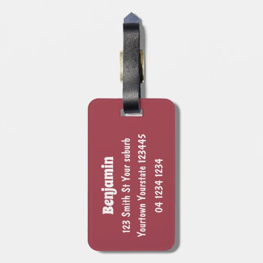 Cute sushi rice prawn Vrienden cartoon Bagagelabel (Achterkant verticaal)