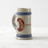 Cute sushi rice prawn Vrienden cartoon Bierpul (Voorkant links)