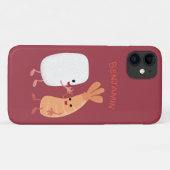 Cute sushi rice prawn Vrienden cartoon Case-Mate iPhone Case (Achterkant (horizontaal))
