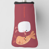Cute sushi rice prawn Vrienden cartoon Golfheadcover (Draai 90)