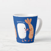 Cute sushi rice prawn Vrienden cartoon Latte Mok (Rechterhoek)