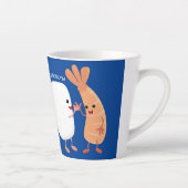 Cute sushi rice prawn Vrienden cartoon Latte Mok (Rechts)