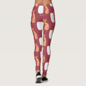 Cute sushi rice prawn Vrienden cartoon Leggings (Achterkant)