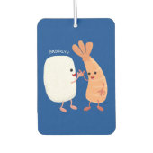 Cute sushi rice prawn Vrienden cartoon Luchtverfrisser (Voorkant)