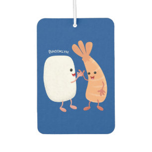 Cute sushi rice prawn Vrienden cartoon Luchtverfrisser