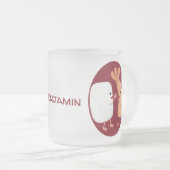 Cute sushi rice prawn Vrienden cartoon Matglas Koffiemok (Voorkant rechts)