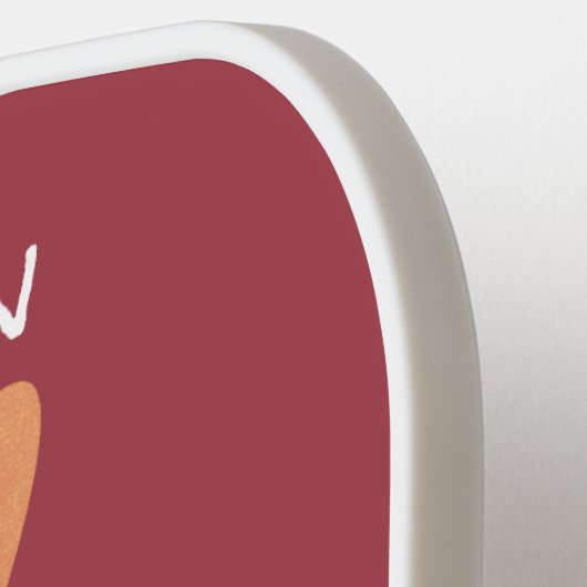 Cute sushi rice prawn Vrienden cartoon Pickleball Paddle (Links Detail)