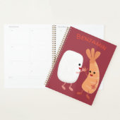 Cute sushi rice prawn Vrienden cartoon Planner (Display)