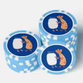 Cute sushi rice prawn Vrienden cartoon Poker Chips (Opstapeling)