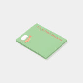 Cute sushi rice prawn Vrienden cartoon Post-it® Notes (Schuin)