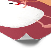 Cute sushi rice prawn Vrienden cartoon Poster (Hoek)