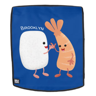 Cute sushi rice prawn Vrienden cartoon Rugtassen