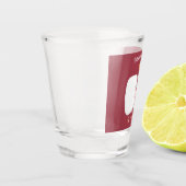 Cute sushi rice prawn Vrienden cartoon Shot Glas (Links)