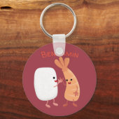 Cute sushi rice prawn Vrienden cartoon Sleutelhanger (Voorkant)
