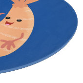 Cute sushi rice prawn Vrienden cartoon Snijplank (Hoek)