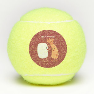 Cute sushi rice prawn Vrienden cartoon Tennisballen