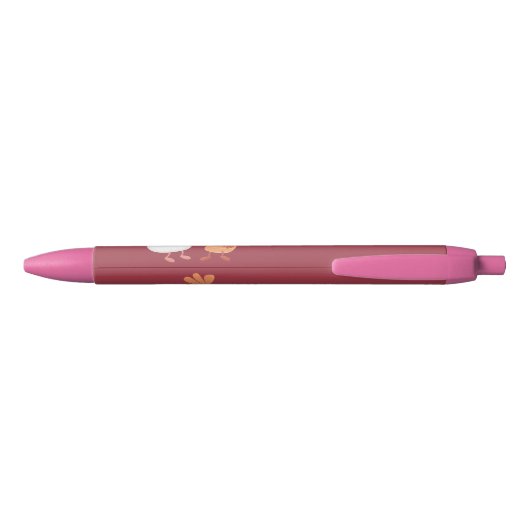 Cute sushi rice prawn Vrienden cartoon Zwarte Inkt Pen (Achterkant)