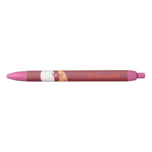 Cute sushi rice prawn Vrienden cartoon Zwarte Inkt Pen