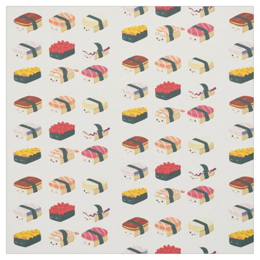 Cute Sushi Stof (Swatch)