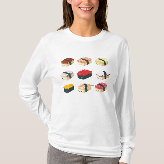 Cute Sushi T-shirt (Voorkant)