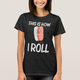Cute Sushi Voor Mannen Vrouwen Japans Eten Voedsel T-shirt